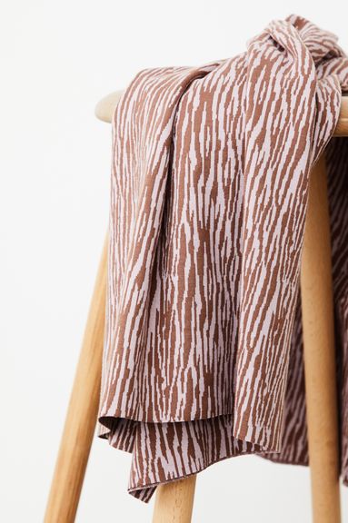 BARK JACQUARD - PINK/BROWN