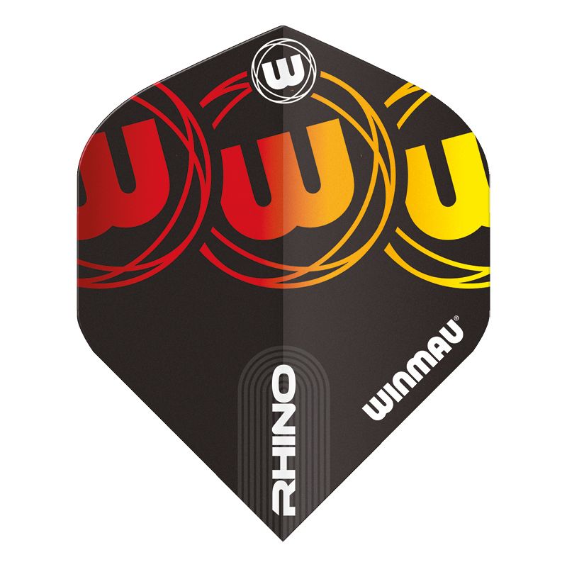 Winmau Mega Black, Red & Yellow Standard NO2