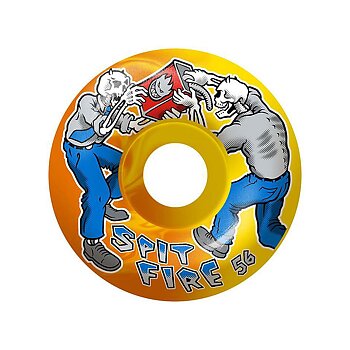 Spitfire Wheels Firefight Yellow/Orange 99A 54mm