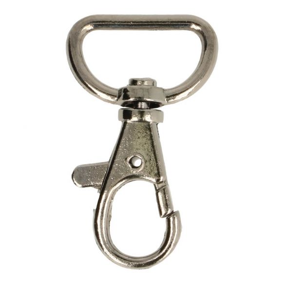 Karbinhake Mörkare silverfärgad 20mm