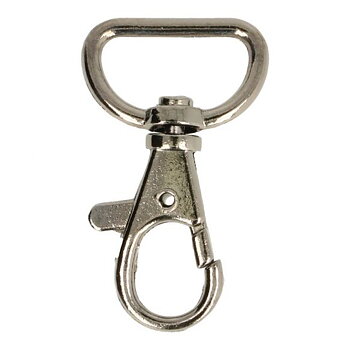 Karbinhake Mörkare silverfärgad 20mm