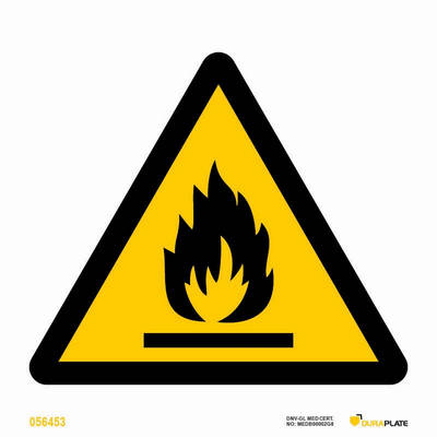 Varningsskylt (WSS) "Brandfarlig" - IMPA 33.7509