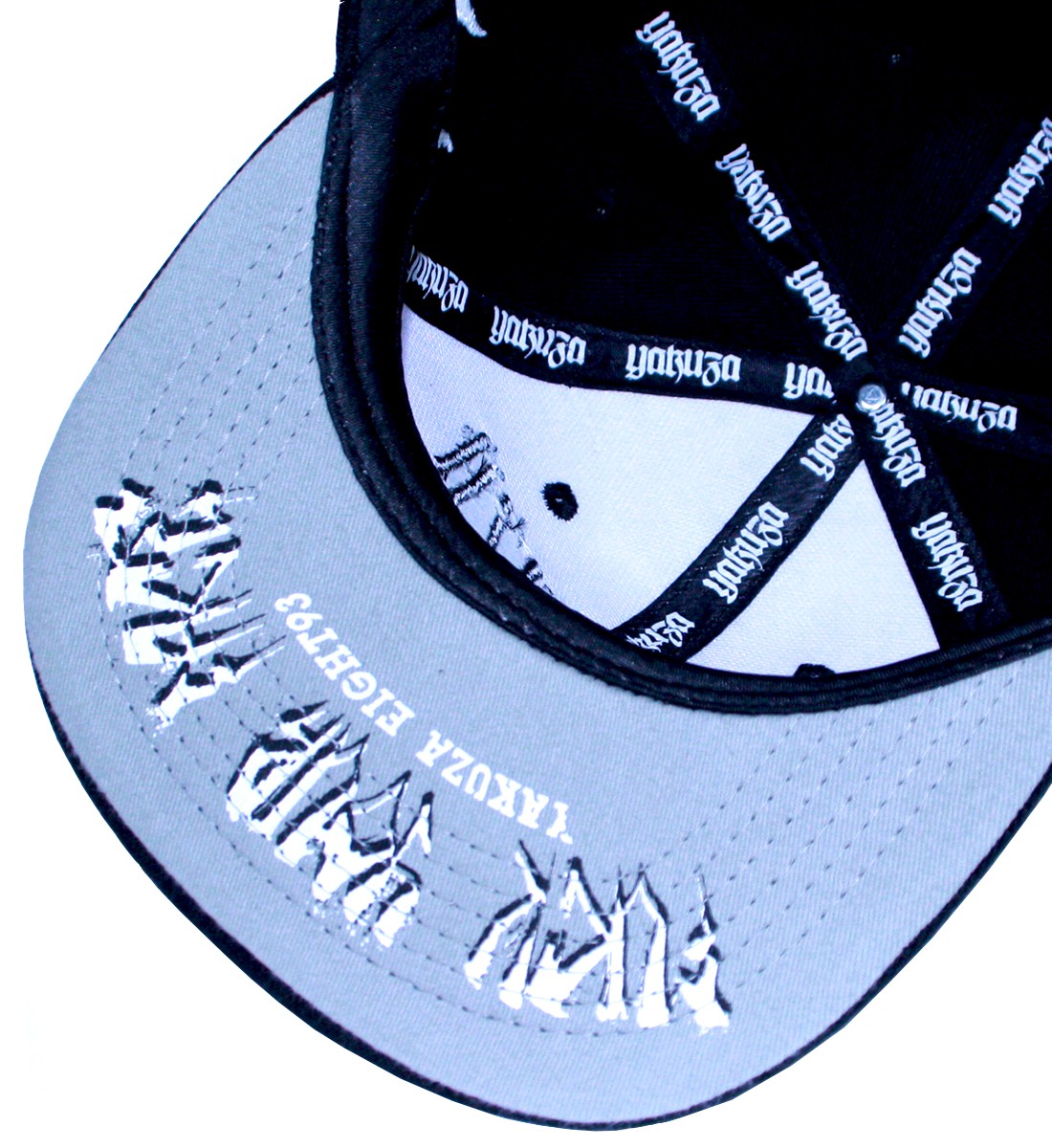 Yakuza Basecap, white/black - 2
