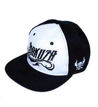 Yakuza Basecap, white/black