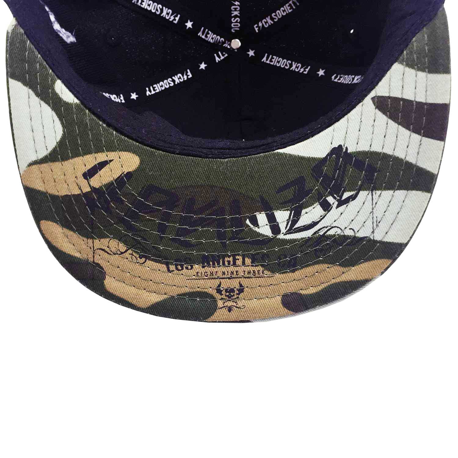 Unseen Snapback Cap, black/green camo - 3