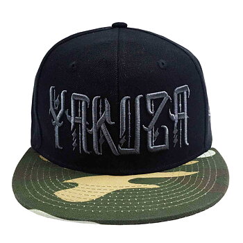 Unseen Snapback Cap, black/green camo