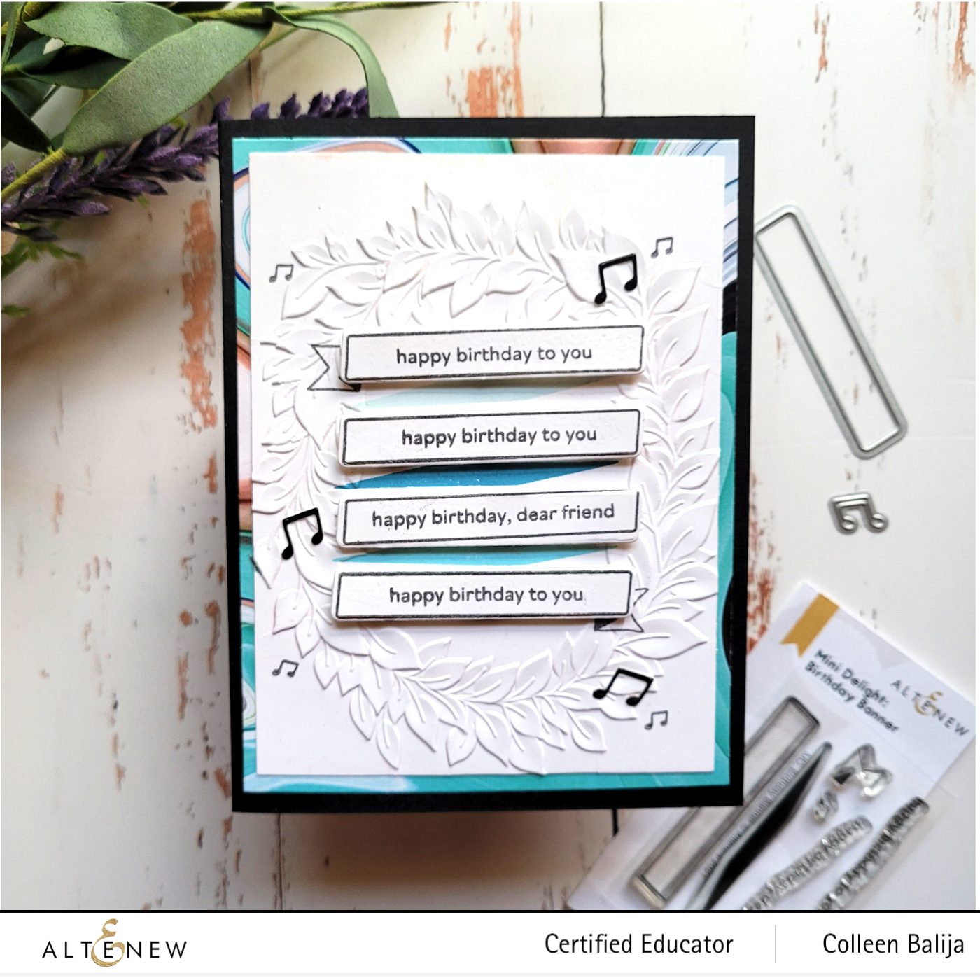 ALTENEW -Mini Delight: Birthday Banner Stamp & Die Set - 5