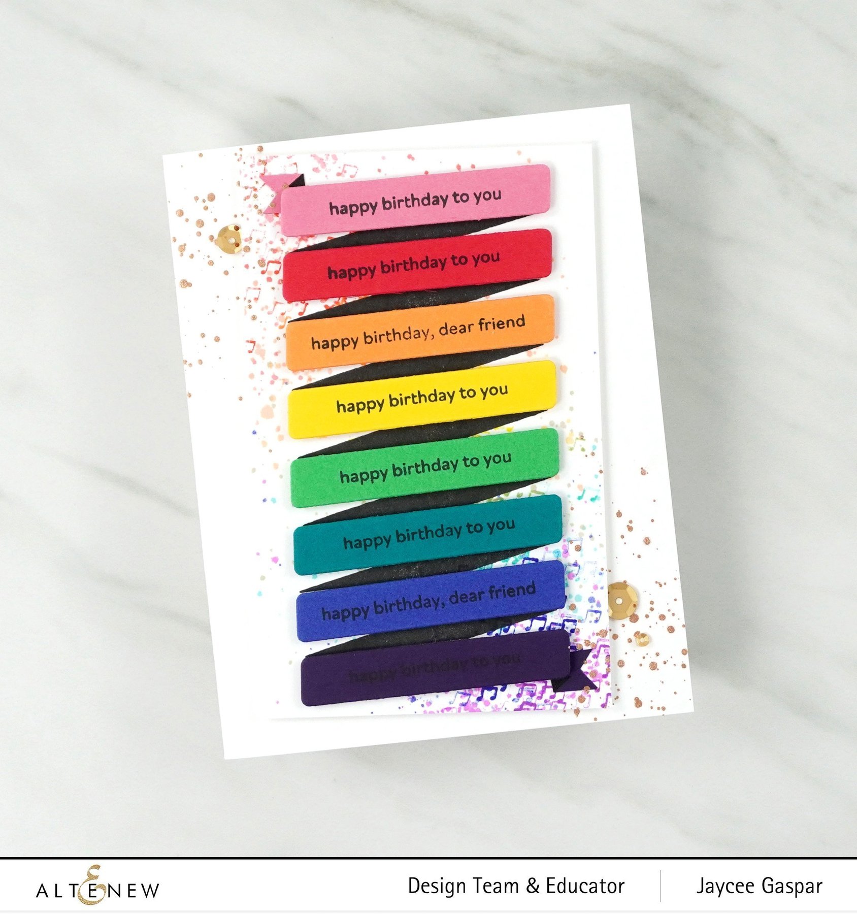 ALTENEW -Mini Delight: Birthday Banner Stamp & Die Set - 2