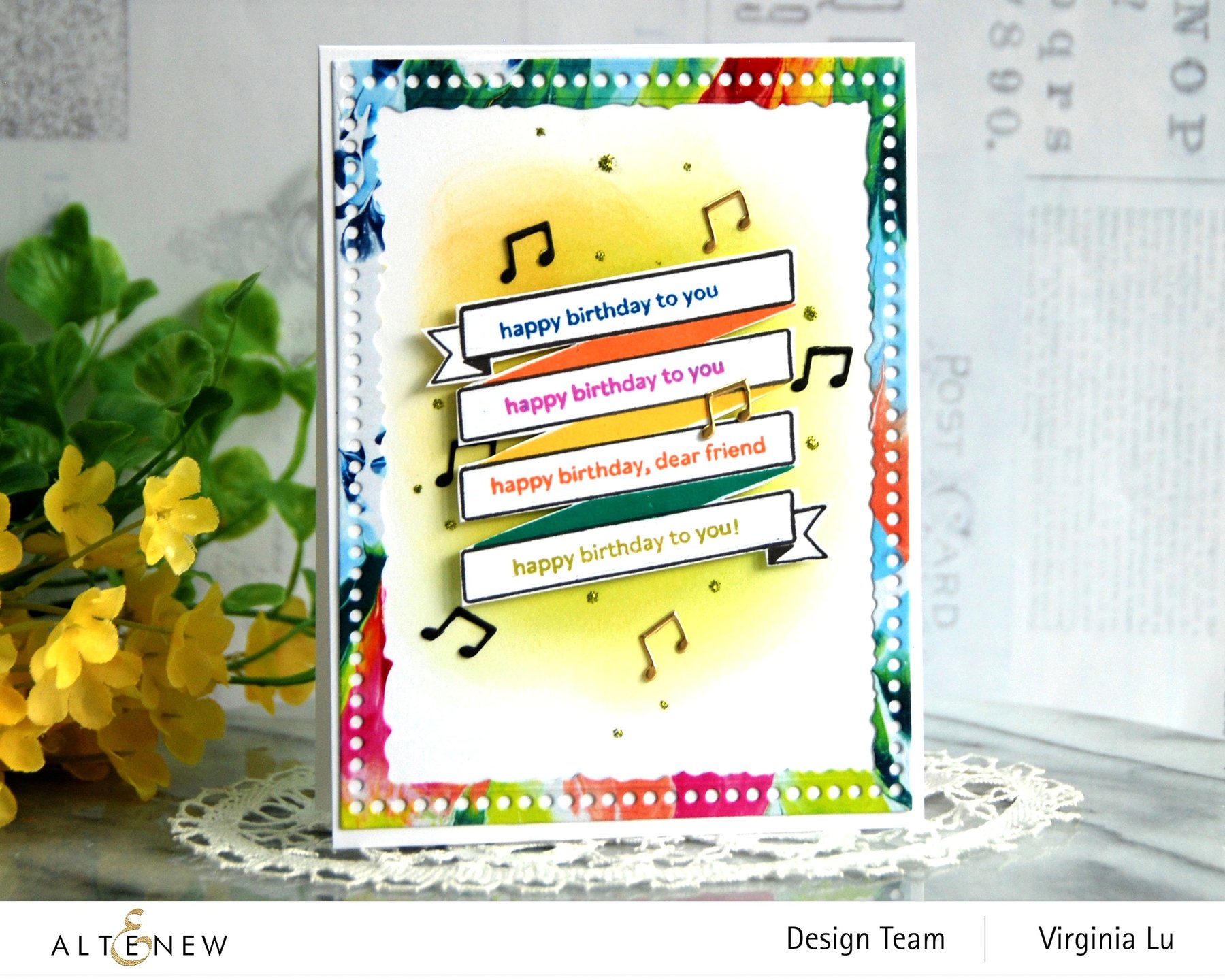 ALTENEW -Mini Delight: Birthday Banner Stamp & Die Set - 16