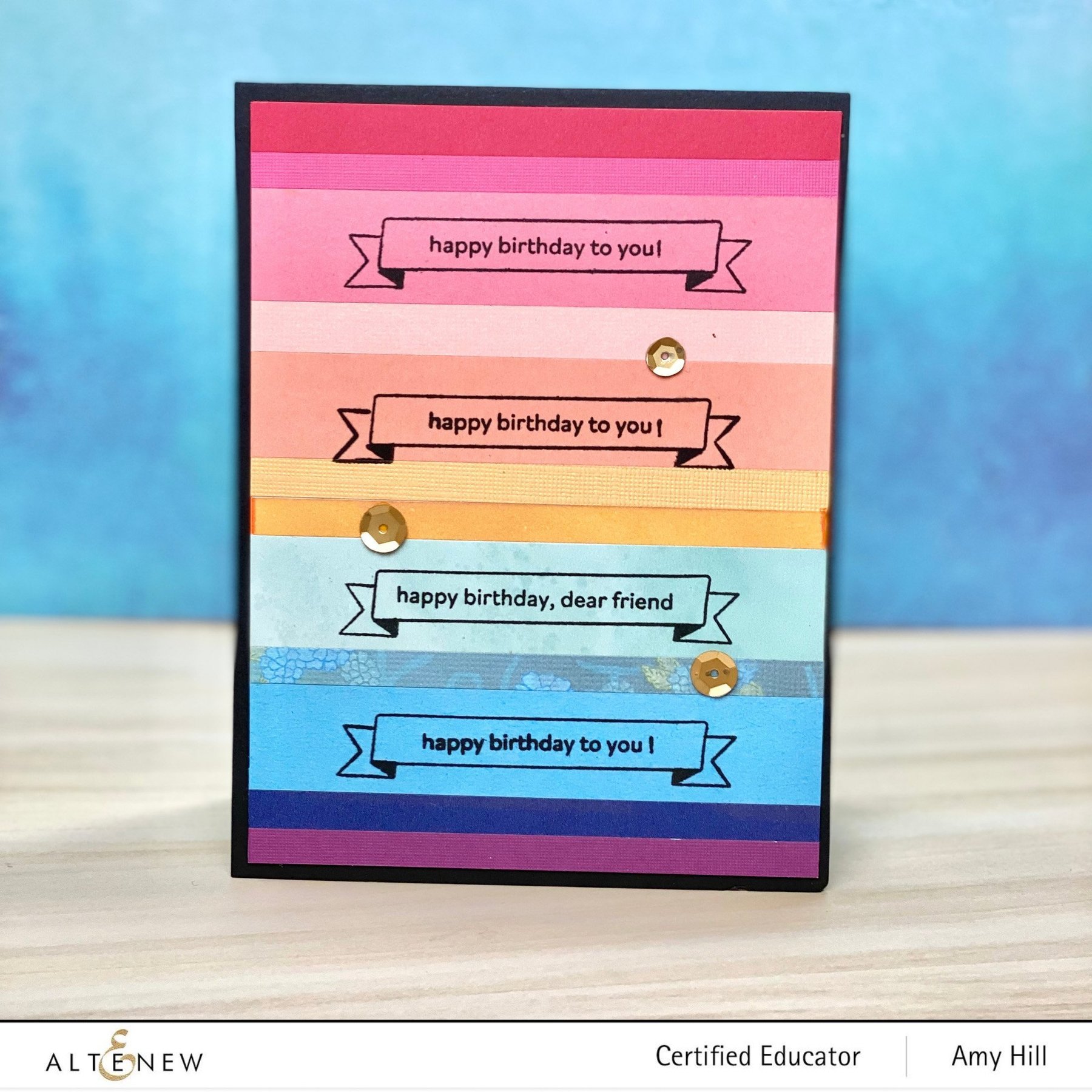 ALTENEW -Mini Delight: Birthday Banner Stamp & Die Set - 4