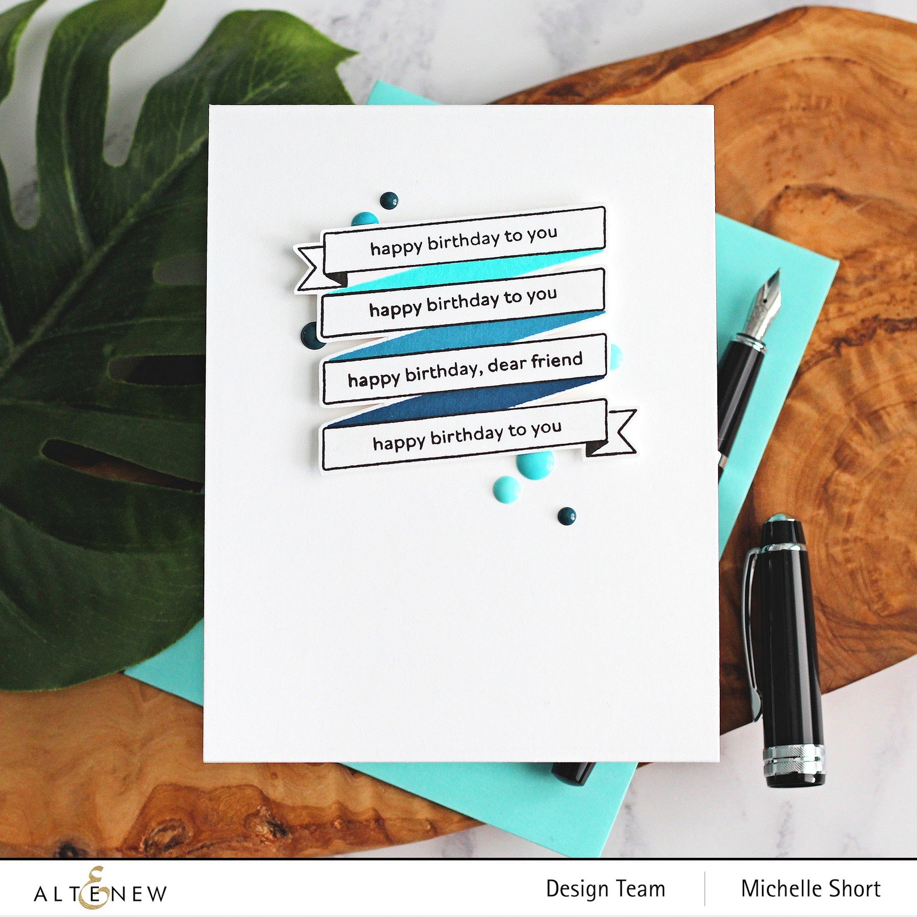 ALTENEW -Mini Delight: Birthday Banner Stamp & Die Set - 10