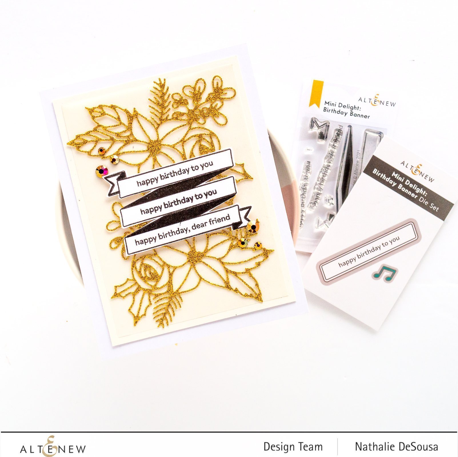 ALTENEW -Mini Delight: Birthday Banner Stamp & Die Set - 11