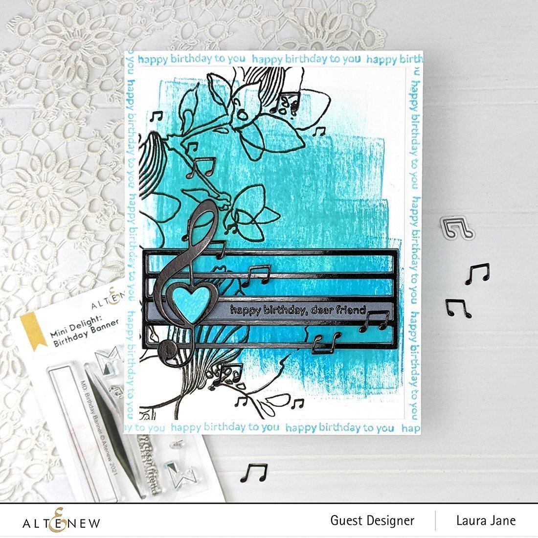 ALTENEW -Mini Delight: Birthday Banner Stamp & Die Set - 7