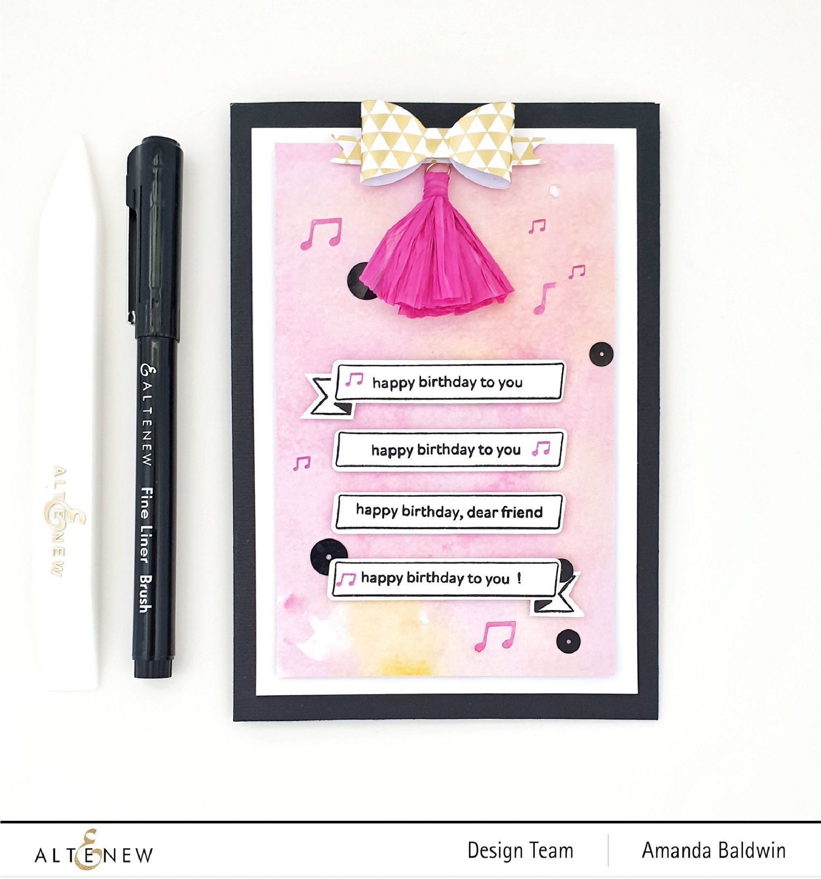 ALTENEW -Mini Delight: Birthday Banner Stamp & Die Set - 9