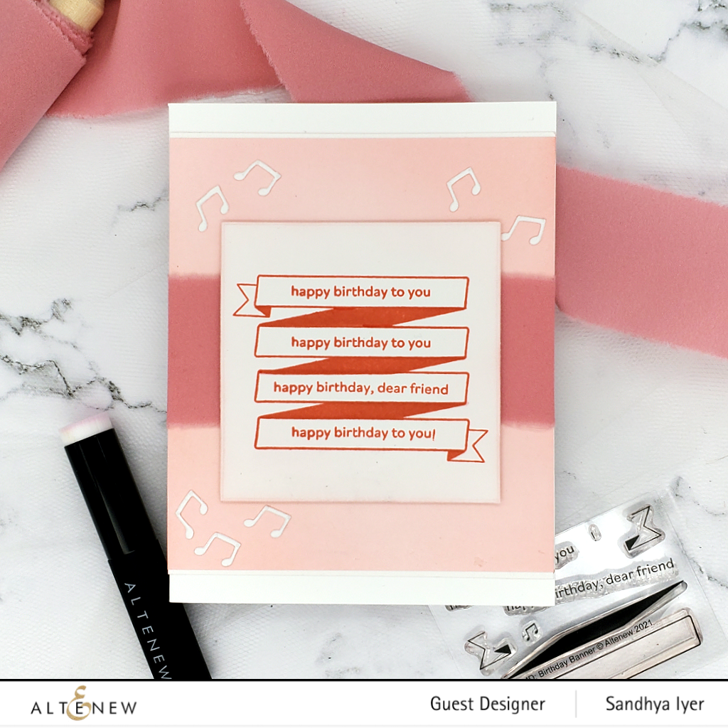 ALTENEW -Mini Delight: Birthday Banner Stamp & Die Set - 12