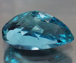 Piedra preciosa de topacio azul suizo natural genuina de lujo muy grande de 18,95 ct - 2