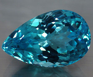 Piedra preciosa de topacio azul suizo natural genuina de lujo muy grande de 18,95 ct - 3
