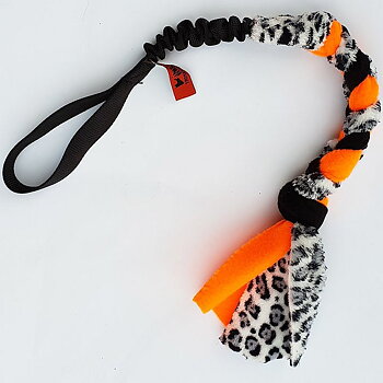 Fleecefläta med expander Orange