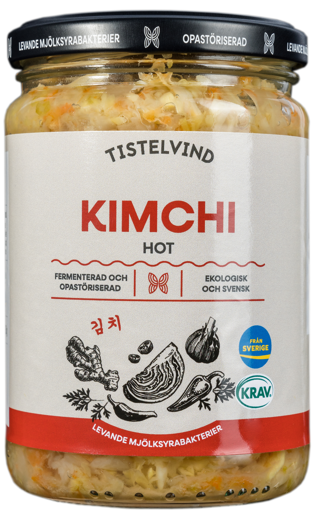 Kimchi hot 350g Tistelvind