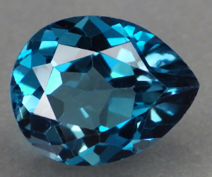 Piedra preciosa de topacio azul de Londres natural genuina de lujo de 3,51 quilates - 3