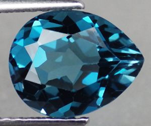 Piedra preciosa de topacio azul de Londres natural genuina de lujo de 3,51 quilates