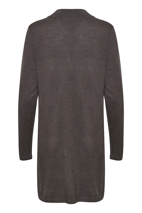 Culture - Annemarie Long Cardigan Raven Melange - 3