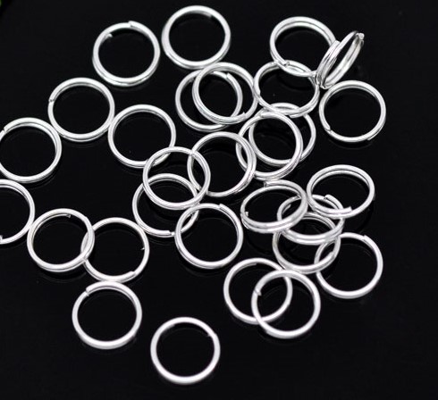 Splitring, silver 7mm