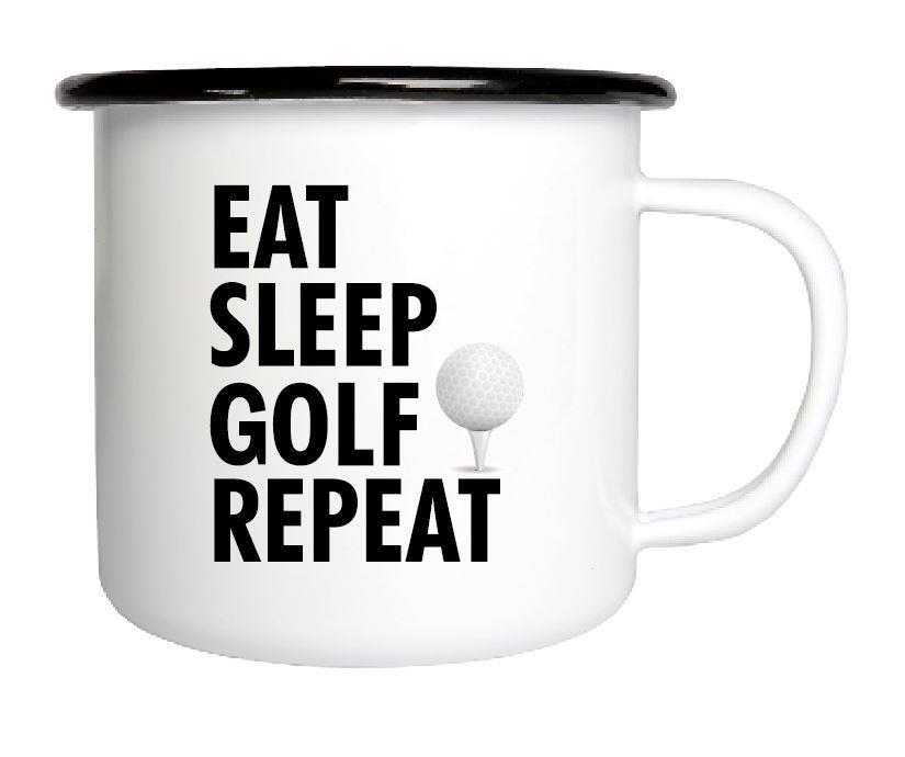 Emaljmugg Golf Repeat