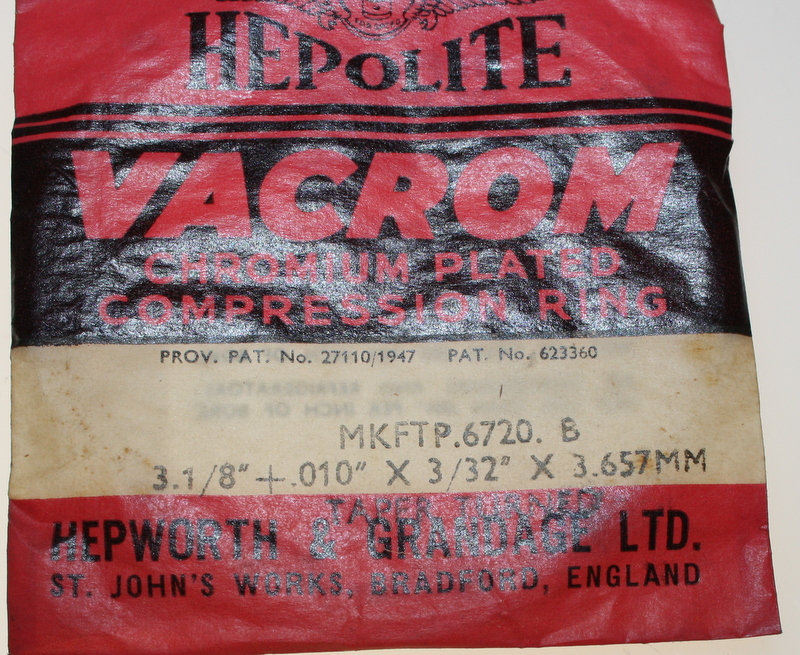Stempelring 79,62x2,38 mm (3,1/8"+.010x3/32x3,657 mm 79,62x2,38 ")JAP" NOS - 3