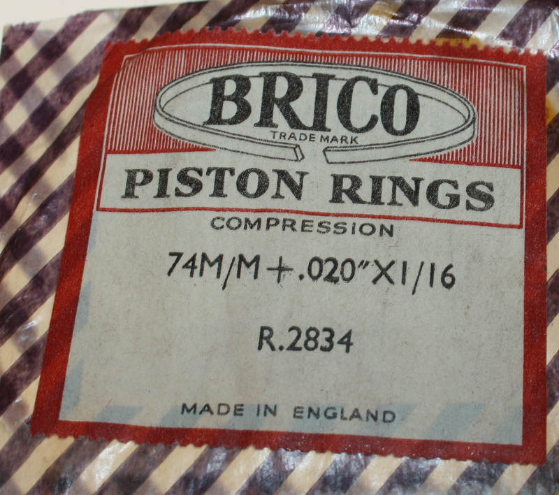 Kolbenring 74,50x1,59 mm, Velcolette 350 cc 1936-48 ) NOS - 3