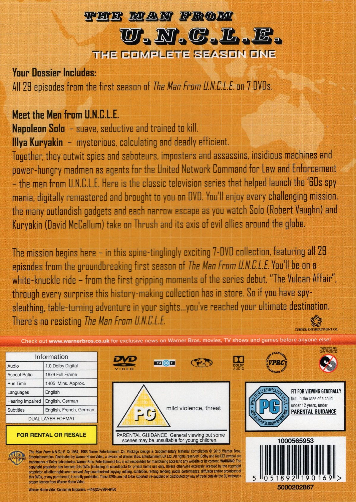 Man From U.N.C.L.E - Season 1 (ej svensk text) - 2