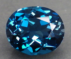 Piedra preciosa de topacio azul de Londres natural genuina de lujo de 1,56 quilates - 3