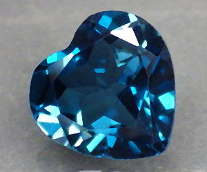 Piedra preciosa de topacio azul de Londres natural genuina de lujo de 2,09 ct - 3