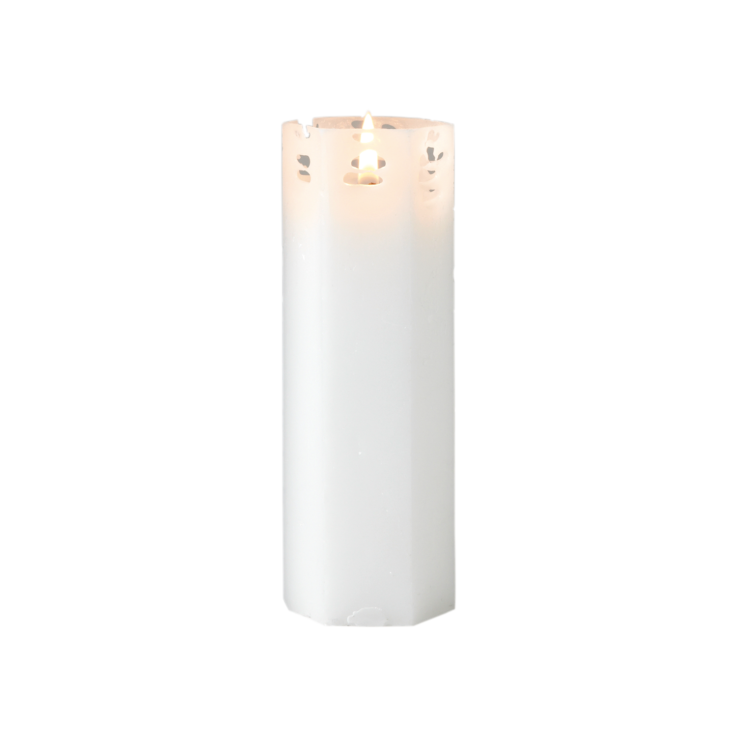 Spindelvävsljus stearin -  15 cm - 2