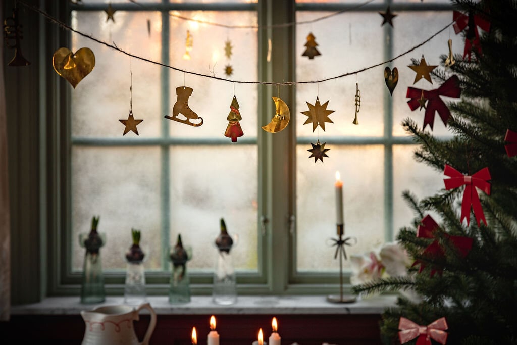 Garland - Ornaments - Brass - 200 cm - 9