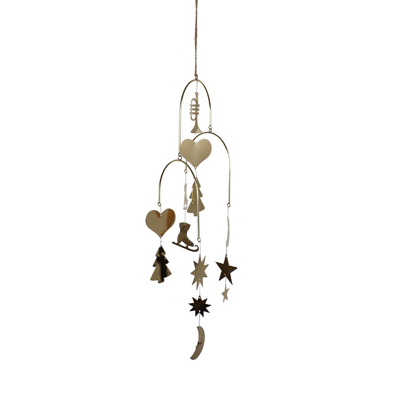 Mobile - Ornament - Brass - 30x47 cm - 2