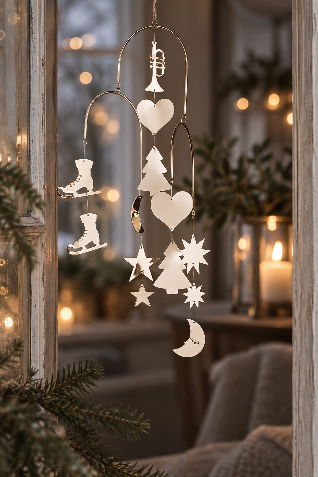 Mobil - Ornament - Mässing - 30x47 cm