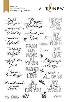 ALTENEW -Holiday Tag Sentiments Stamp Set