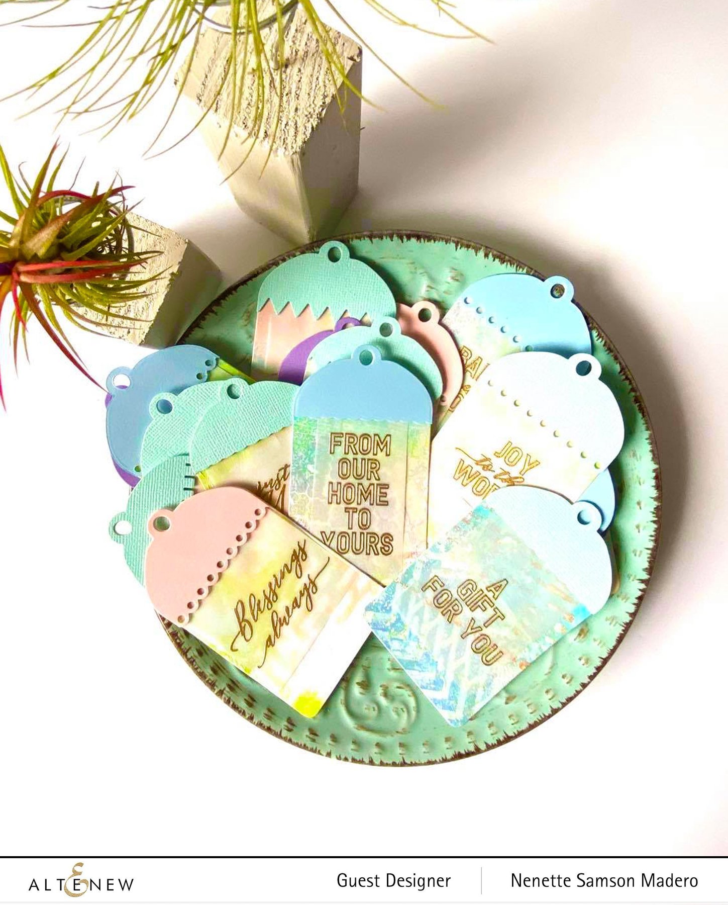 ALTENEW -Holiday Tag Sentiments Stamp Set - 9