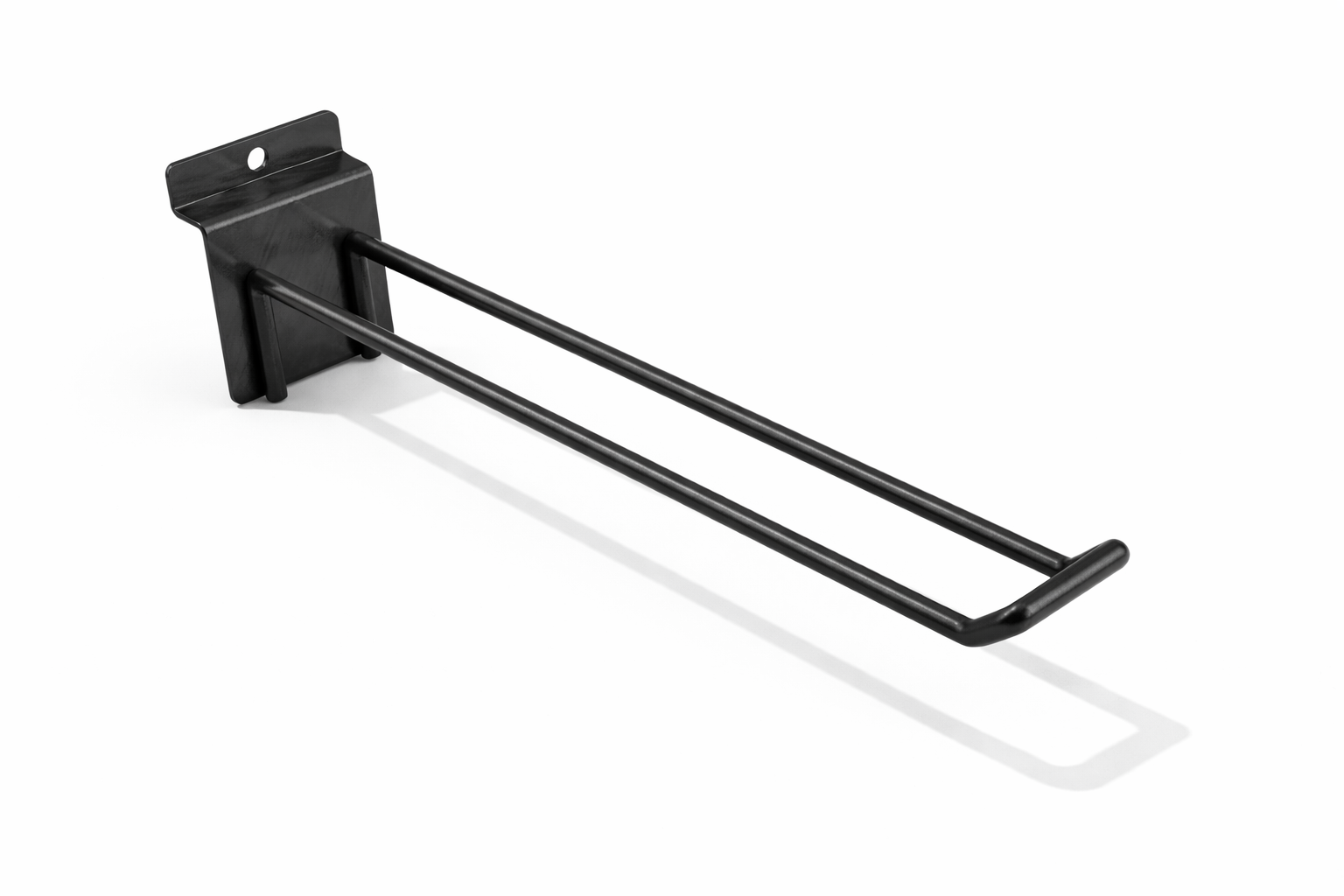 Dubbelspjut för spårpanel - Svart - 2