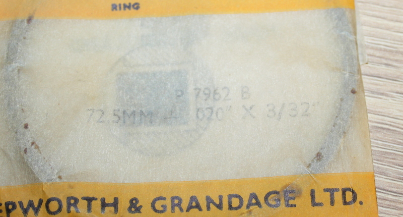 Stempelring 73.00x2.38 mm (72,5+0,20"x3/32") NOS Hepolite - 2