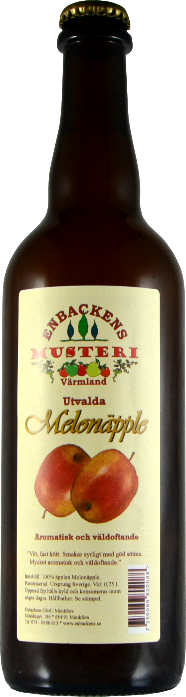 Melonäpple utvald äppelmust 0,75 liter