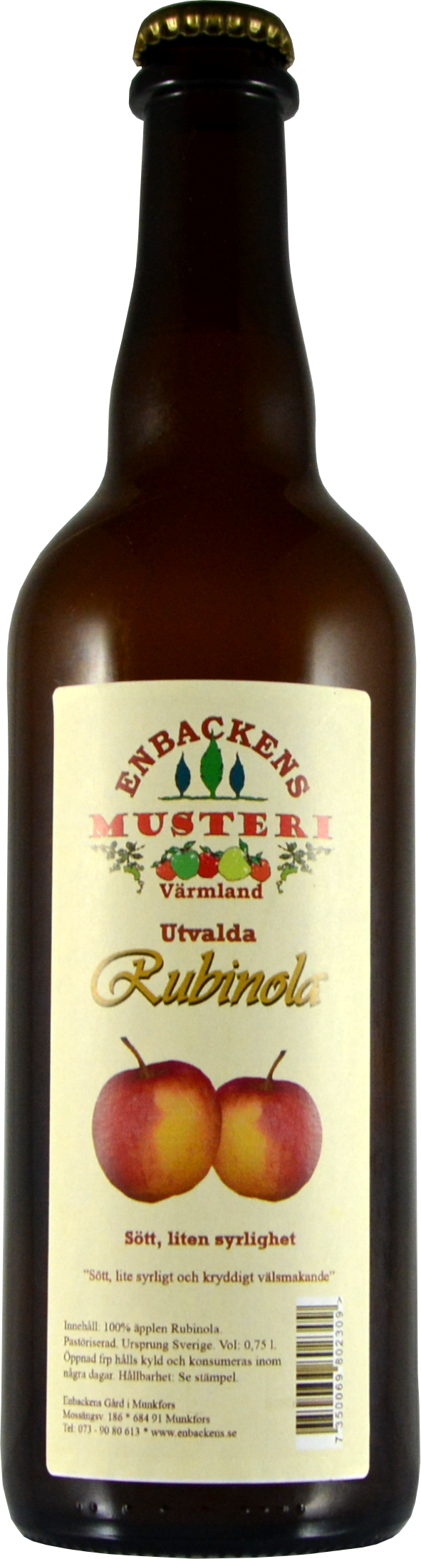 Rubinola ausgewählter Apfelmost 0,75 Liter