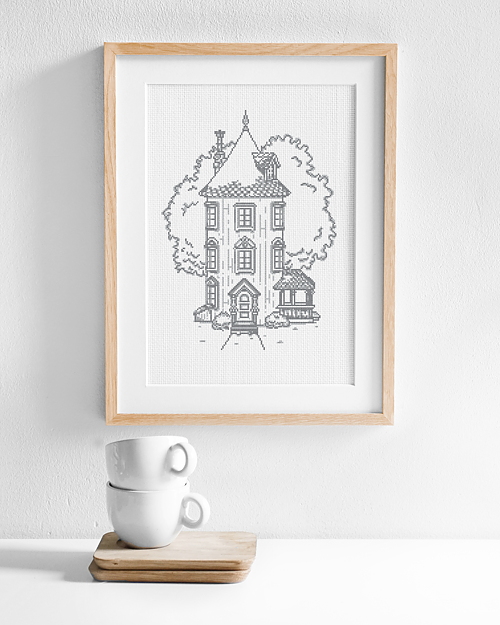 Embroidery Moomin house