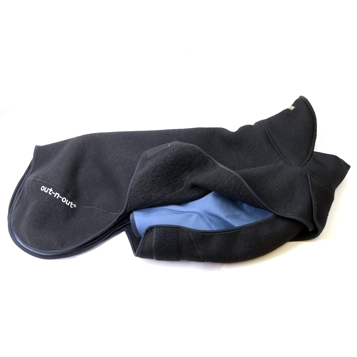 Warmwool Dog jacket  (75% wool) Black - 5