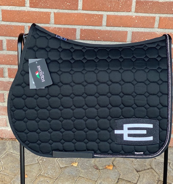 Equiline schabrak E-logga svart bling