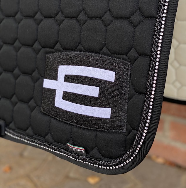 Equiline schabrak E-logga svart bling - 2