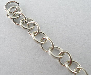 Kedja Platina  4x3mm