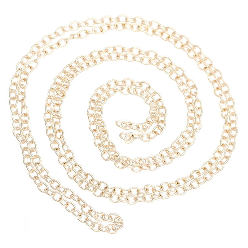 Light Gold plated chain, 1m