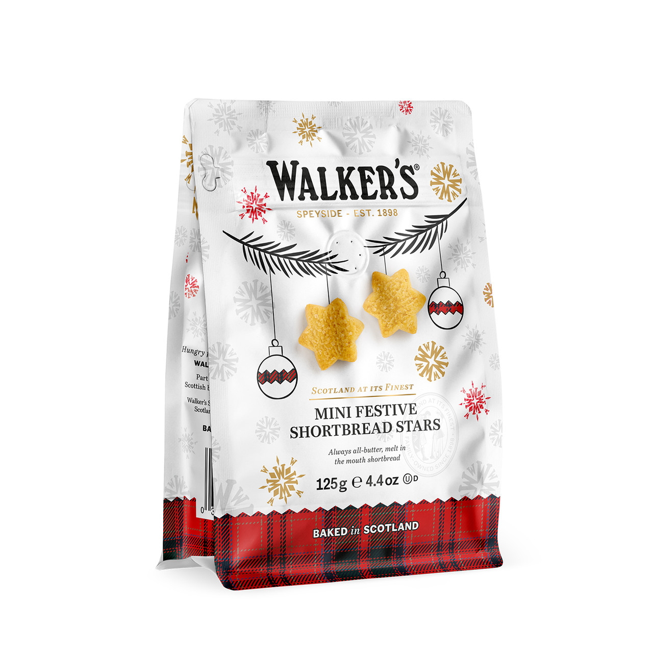 Walkers Shortbread Mini Festive Stars 125 g Bokvännen